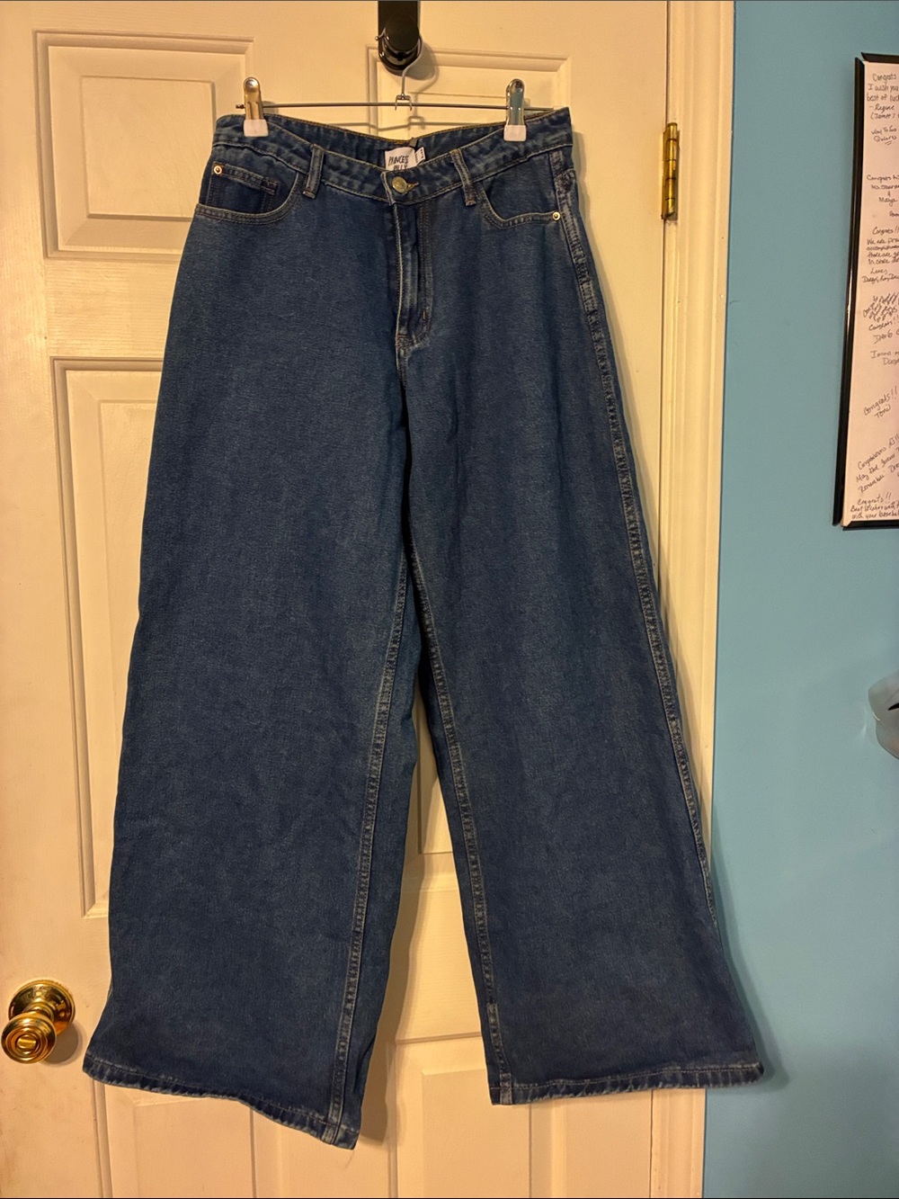 NWT Women's Wide Leg Jeans - Blue
